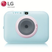 LG포켓포토 스냅 카메라 블루 핑크 곰 PC389, PC389블루(인화지 1박스 증정)