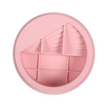 새로운 실리콘 금형 테라스 모양 콘크리트 다육 꽃 냄비 촛대 금형 세라믹 점토 수제 3d diy 공예 세라믹 금형, 분홍색, 협력사