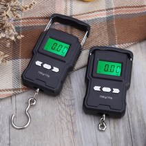 휴대용 계근 무게측정 업소용 미니 메다는 후크 LCD 매달림저울 1M줄자기능, 기본