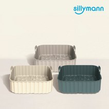 실리만 실리콘 에어프라이어 팟 오븐 전자렌지 사각 용기 (대), 선택완료, 코코아그레이