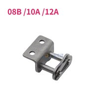 풀버클 체인 싱글 사이드 더블 홀 벤트 플레이트 컨베이어 구동 08B /10A /12A 1 개, 01 08B-1