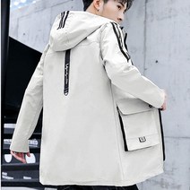 Z3JC 봄가을 자켓 하프 후드 캐주얼 남성 트렌치코트
