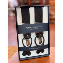 알버트서스턴 Y클립 블랙 아플리케 서스팬더 멜빵