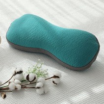 순면 시원한 메밀베개 낮잠베개/반달베개/땅콩베개, 01.광목 땅콩 메밀베개, 민트