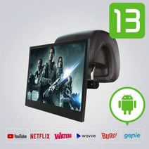 카멜 차량용모니터 13인치 PF1310IPS+보급형 헤드레스트거치대+크롬캐스트 패키지, PF1310IPS+헤드레스트거치대_보급+크롬캐스트