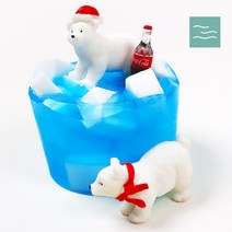 마타바 방학 홈스쿨 지구온난화 독후활동 (1인용) 북극친구들 피규어 비누 만들기 KIT, 05_선물펭귄+노랑선물상자