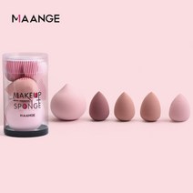 화장 브러쉬 붓 5 pcs 메이크업 스폰지 세트 블렌더 메이크업 도구 뷰티 화장품 퍼프 페이스 파운데이션, 분홍