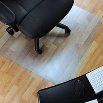 100x90CM 사각 바닥 보호 장판 긁힘방지 체어매트 소음방지 미끄럼방지 거실 사무실용 필름 의자매트 PVC 깔판