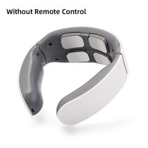 6 헤드 스마트 전기 목 및 등 펄스 마사지 수십 무선 열 자궁 경부 척추 이완 통증 반죽 마사지 기계, 4 헤드 화이트