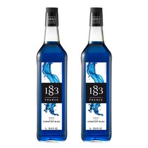 1883 블루큐라소시럽 1000ml 2개세트, 2개