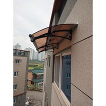 캐노픽스 650x6600 DIY 캐노피 테라스 정문 렉산 처마 비가림 현관 차양 비가림막 창문비가림 렉산시공 빌라 발코니차양, 블루, 세트앙카, 브라운, 1개
