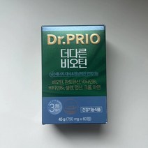 닥터프리오 더다른 비오틴 750mg x 60정, 상세페이지 참조, 상세페이지 참조