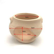 이끼키우기 세라믹 수족관 장식 물고기 새우 쉼터 하우스 도자기 전갈 집 용기 시뮬레이션 돌 탱크 장식 그레이트129367, Small, White Decor