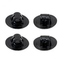 3-5pack 4x 풍선 카약 선외 모터 마운트 홀더 브래킷 버클 엔진, 5개, PP 폴리프로필렌, 검은색