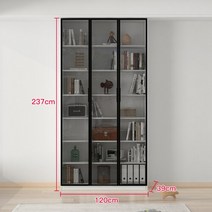 수납 거실 인테리어 책장 북유럽 미니멀리스트 거실용 목제 디스플레이 책장 사이드 테이블 옷장 선반 모듈식 가구, 22.120 wide A black