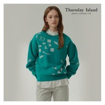 써스데이아일랜드 여성 볼륨 소매 자카드 풀오버(T212MSW131W) 395728