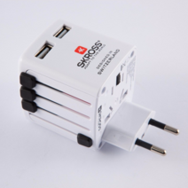 (USB 가능) [SKROSS] World USB Charger 2.4A 전세계 모든 나라 국가 여행 멀티 국내 가전 호환 해외 플러그 콘센트 어댑터