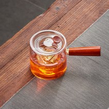 유리 주전자 직화 홍차 차도구 메이커 티팟 티 투명 포트 워머 찻 차 내열, 포트 550ML