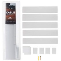 Simple Cord TV Cable Concealer II Cord Cover Raceway Kit - 5 Channels - Management System to Hide Ca, 1