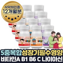 대용량 아기성장발달 어린이비타민b c a 츄어블 12달 키즈 멀티비타민 아연 비타민A 비타민B1 비타민C 나이아신 3세 4세 5세 6세 7세 8세 영양제 식약처인증 아기성장발달 도움