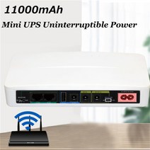 전원 파워 서플라이 11000mAh 미니 UPS 배터리 5V/9V/12V/24V 라우터 보안 카메라용 무정전 전원 공급 장치, 한개옵션0