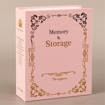 아기 유아 성장앨범 포토북 사진 포토앨범 100 포켓 6 인치 DIY 빈티지 사진 앨범 케이스 보관 스크랩북, 03 Pink