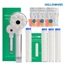 웰샤워기 필터 캡슐 샤워기 세트 향기 비타 필터샤워기 잔류염소제거, 스마트세트(단품+필터1세트+캡슐3세트)