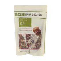 우리집 호도 어르신선물 식자재 풀무원 정월대보름 올가 [2입기획] 루비호두 견과류 마른안주 건강간식 식사대용 (300gx2EA) 1세트, 2세트