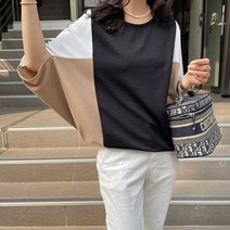 모니카룸 배색 블랑티 #블라우스 #티셔츠