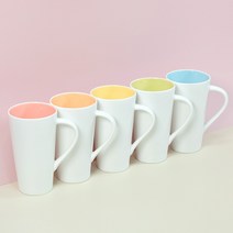 브이롱 머그 _ 롱머그 빅머그 파스텔머그, 브이롱머그_옐로우