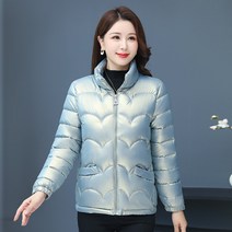 NEW 엄마옷 경량패딩 숏패딩 여성겨울패딩 50대엄마옷 60대여성옷 빅 사이즈 여성 의류 핸드메이드 숏코트 여성구스다운