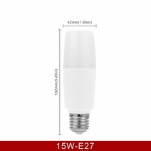 LED촛불 LED양초LED 원통형 옥수수 전구 220V-240V 홈 데코레이션 샹들리에 라이트 1/2/3pcs 5W, 04 15W E27_02 웜 화이트_02 2개