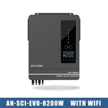 태양광충전컨트롤러 Aernn 하이브리드 태양광 인버터 발전 MPPT 충전기 내장 10.2KW 8.2KW 48V 230VAC 최대 PV 500VDC 140A 160A, [02] MAX-8.2KW WiFi, [01] 48V, [01] 220-240V