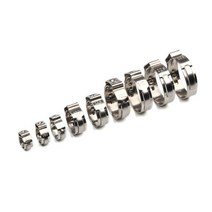 조인트 클램프 파이프 클램프 10 PCS 스테인레스 스틸 304 싱글 이어 호스 구색 키트 5.3-31mm 다중 사양, 16 14.5-17mm