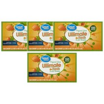 그레이트밸류 얼티메이트 프레쉬 건조기시트 160장 Great Value Ultimate Fresh Dryer Sheets Original Clean, 4팩