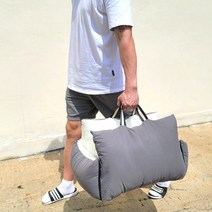 리븐스 두툼한 더블쿠션 강아지 카시트 반려동물 이동가방 펫시트, 다크 그레이