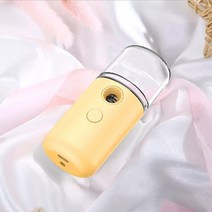 30ml 미스트 스프레이 미니 핸디 나노 페이셜 스티머 모이스춰 라이징 분무 스킨 케어 가습기 USB 포함, [01] 금