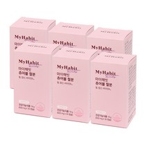 마이해빗 츄어블 철분 크랜베리 맛 600mg X 30캡슐, 30정, 6개