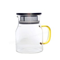 Bestra 내열유리 저그 + 차망뚜껑세트 유리티포트 티팟, 저그 600ml+차망뚜껑