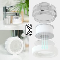 [FDA KC인증] 국산 초미세 살수판 세면대 필터 헤드 세트 / 친환경 정수기 필터 기술 적용 안심 세안 양치 / 부드럽지만 강력한 수압 손쉬운 설치 (전용 스패너 포함), 필터 10개 세트(리필용)