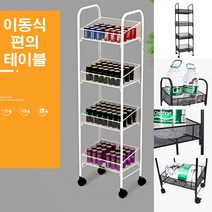 바퀴형 이동식 마트진열대 편의점선반 매대, 블랙