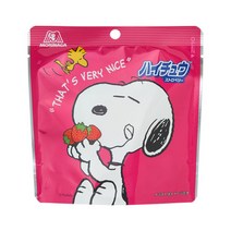 SNOOPY peanuts 스누피 한정 모리나가 하이츄 랜덤 패키지 일본 과자 캔디 사탕 딸기 32g, 패키지 디자인은 랜덤입니다. + 1개