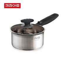 NUNUBITEL_키친아트 아인스 편수냄비 18cm 스텐 주방 라면용 가정용 인덕션 고급 혼수용_NUB누비텔레숍, 옵션이없는_단일품목입니다, 옵션이없는_단일품목입니다