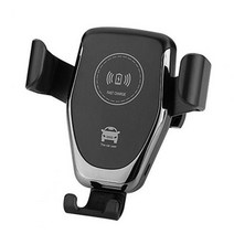 Q12 자동차 전화 충전기 홀더 빠른 꾸준한 유니버설 볼 공기 환기 무선 QI 탐색 스탠드 삼선, 02 Black