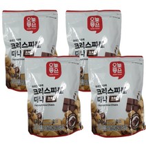 개미식품 국내산19곡 크리스피롤 미니 초코 130g, 4봉