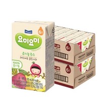 요미요미 [매일] 레드비트골드사과 유기농주스125ml 48입, 상세페이지참조