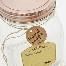 크라프트 핸드메이드 택 100p 종이택 포장택 마끈 라벨 상품택, 단품