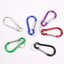 캠핑 카라비너 알루미늄 D자형 잠금형 등산 배낭 고리 16종