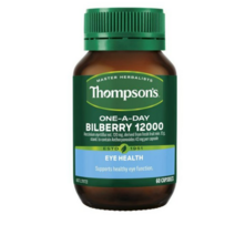 THOMPSONS ONE A DAY BILBERRY 12000 톰슨스 뉴질랜드 원어데이 빌베리 12000mg 60캡슐, 1개, 60정