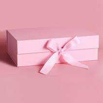 선물포장박스 종이박스 포장상자 사탕 마카롱 포장 접는 리본 마그네틱 싸바리박스 57, 협력사, 핑크 26 7 19 8cm